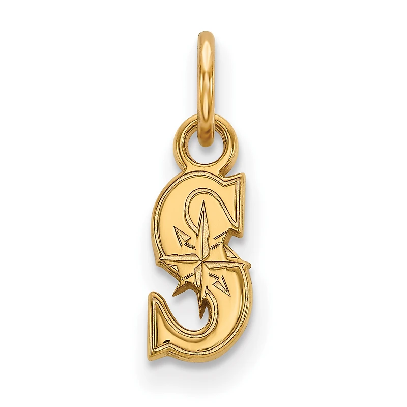 Women's Seattle Mariners Gold-Plated Sterling Silver Extra-Small Pendant