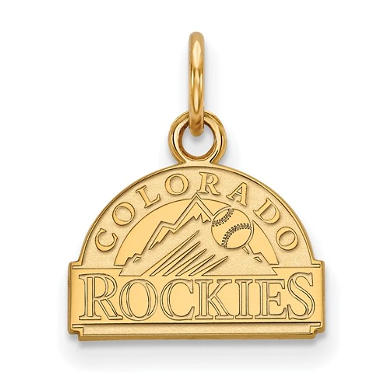 Women's Colorado Rockies Gold-Plated Sterling Silver Extra-Small Pendant