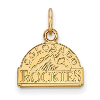 Women's Colorado Rockies Gold-Plated Sterling Silver Extra-Small Pendant