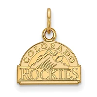 Women's Colorado Rockies Gold-Plated Sterling Silver Extra-Small Pendant