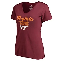 Women's Maroon Virginia Tech Hokies Freehand T-Shirt
