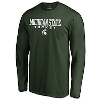 Men's Green Michigan State Spartans Team Unity Hockey Long Sleeve T-Shirt