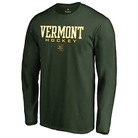 Men's Green Vermont Catamounts Team Unity Hockey Long Sleeve T-Shirt