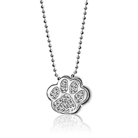 Women's Alex Woo Clemson Tigers Little Collegiate 14K White Gold & Diamond Necklace