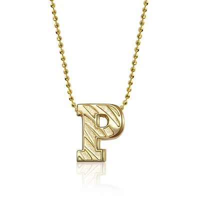 Women's Alex Woo Princeton Tigers 14K Little Collegiate Yellow Gold Necklace