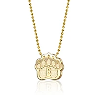 Women's Alex Woo Brown Bears 14K Little Collegiate Yellow Gold Necklace