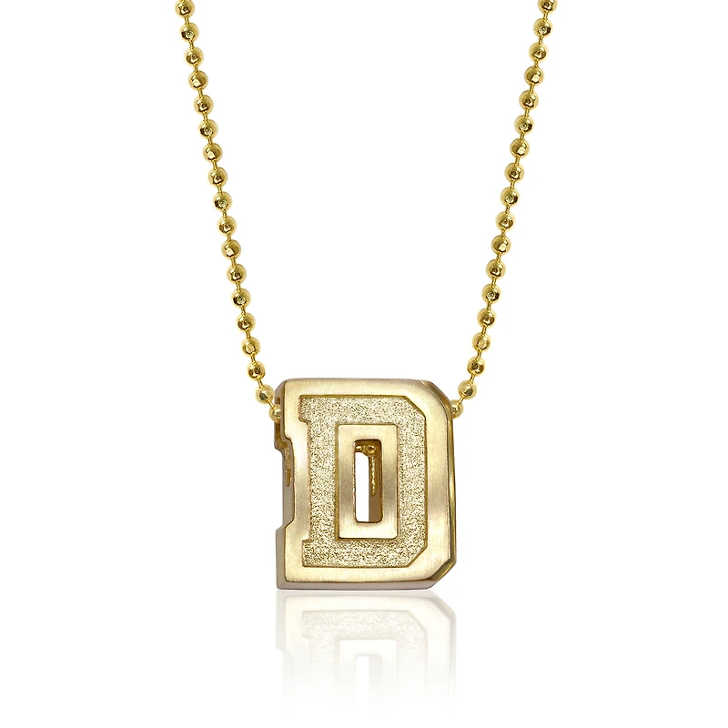 Women's Alex Woo Dartmouth Big Green 14K Little Collegiate Yellow Gold Necklace