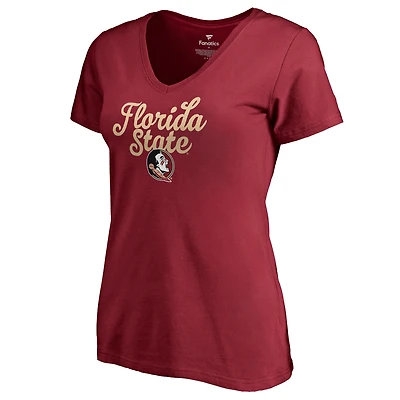 Women's Garnet Florida State Seminoles Freehand T-Shirt