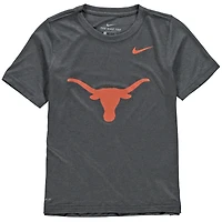 Youth Nike Texas Longhorns Anthracite Logo Legend Performance T-Shirt