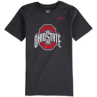 Youth Nike Anthracite Ohio State Buckeyes Cotton Logo T-Shirt