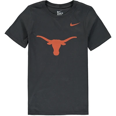 Youth Nike Anthracite Texas Longhorns Cotton Logo T-Shirt
