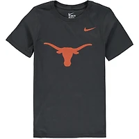 Youth Nike Anthracite Texas Longhorns Cotton Logo T-Shirt