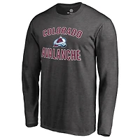 Men's Heathered Gray Colorado Avalanche Victory Arch Long Sleeve T-Shirt