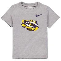 Toddler Nike Heathered Gray LSU Tigers Logo T-Shirt