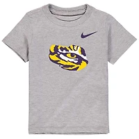 Toddler Nike Heathered Gray LSU Tigers Logo T-Shirt