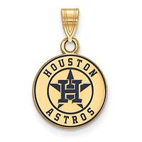 Women's Houston Astros Gold-Plated Enamel Pendant