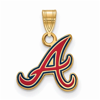 Women's Atlanta Braves Gold-Plated Enamel Pendant