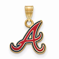 Women's Atlanta Braves Gold-Plated Enamel Pendant