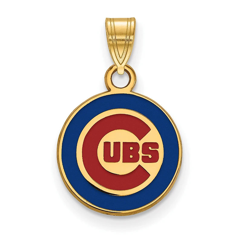 Women's Chicago Cubs Gold-Plated Enamel Pendant
