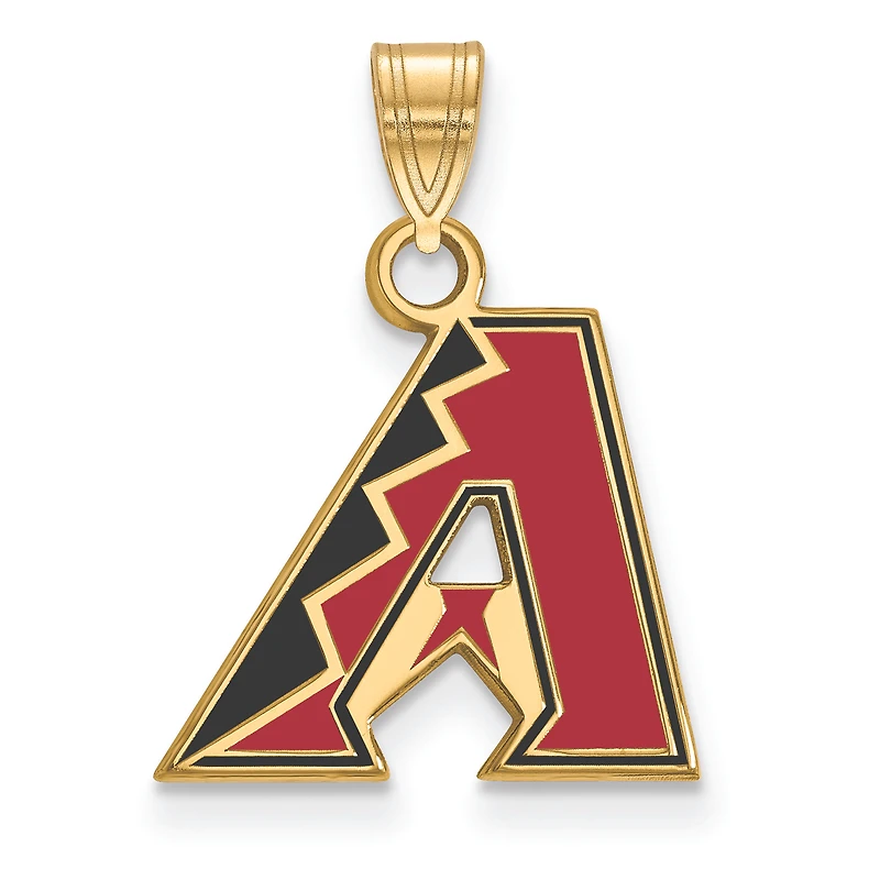 Women's Arizona Diamondbacks Gold-Plated Enamel Pendant