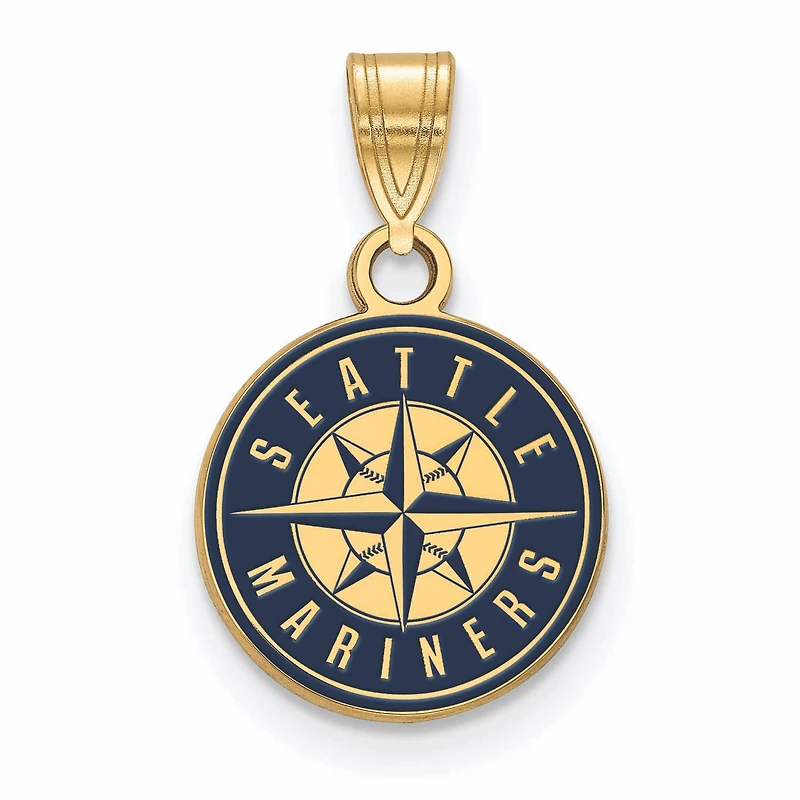 Women's Seattle Mariners Gold-Plated Enamel Pendant