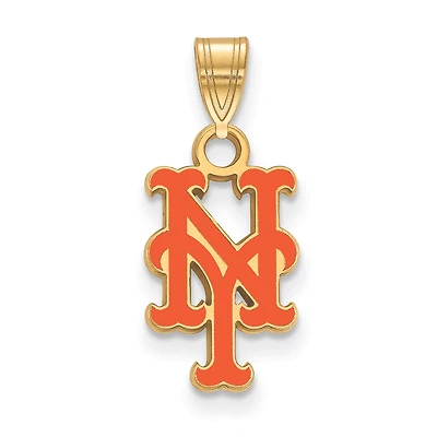 Women's New York Mets Gold-Plated Enamel Pendant
