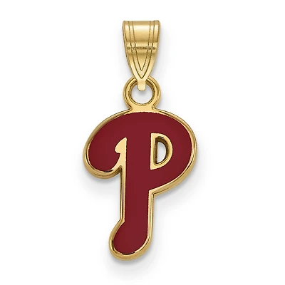 Women's Philadelphia Phillies Gold-Plated Enamel Pendant