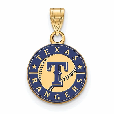 Women's Texas Rangers Gold-Plated Enamel Pendant