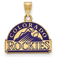 Women's Colorado Rockies Gold-Plated Enamel Pendant
