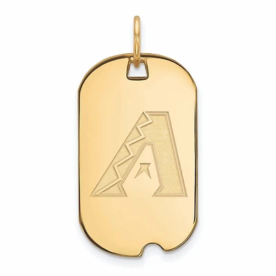 Women's Arizona Diamondbacks Gold-Plated Small Dog Tag