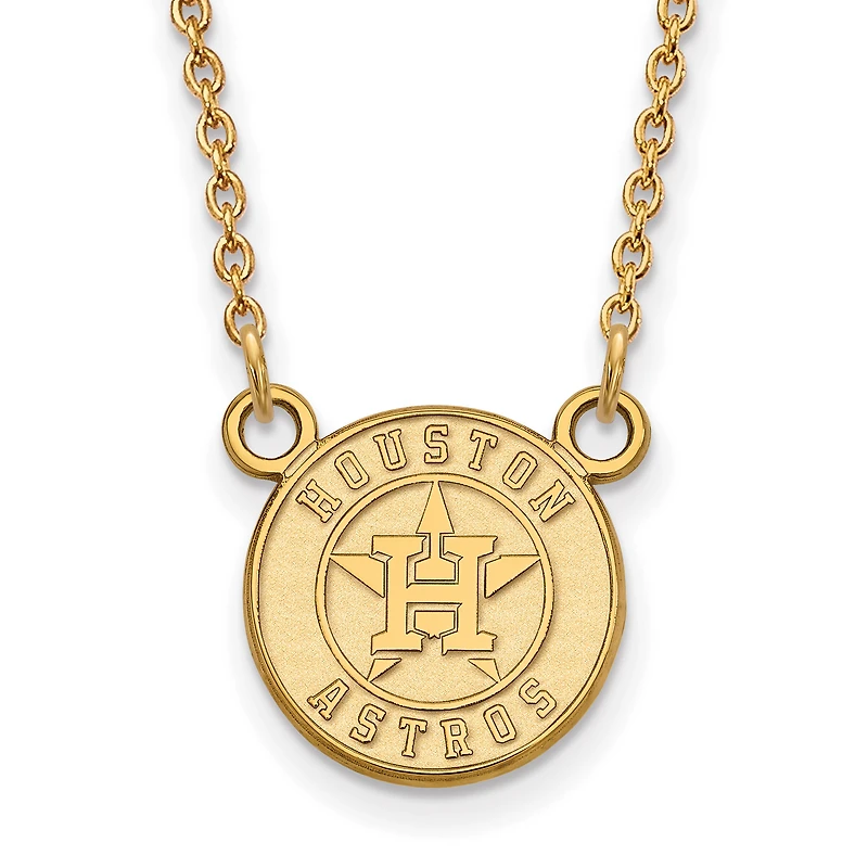 Women's Houston Astros Gold-Plated Small Pendant
