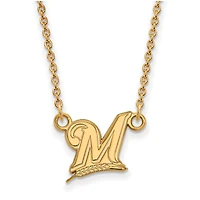 Women's Milwaukee Brewers Gold-Plated Small Pendant