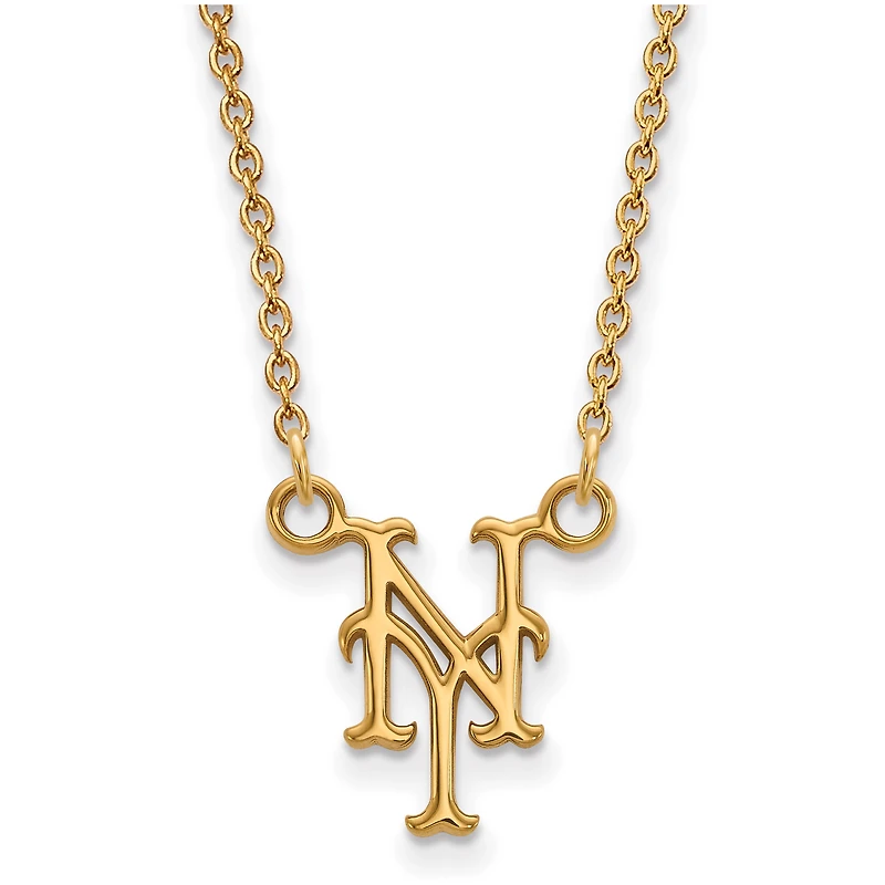 Women's New York Mets Gold-Plated Small Pendant