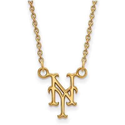 Women's New York Mets Gold-Plated Small Pendant