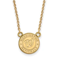 Women's Washington Nationals Gold-Plated Small Pendant