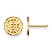 Women's Chicago Cubs Gold-Plated Small Post Earrings