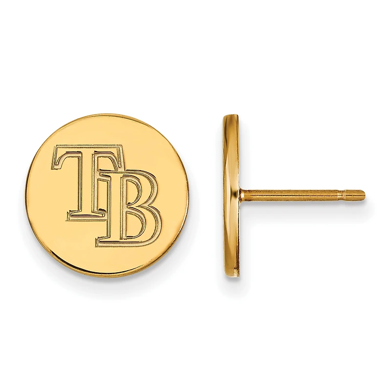 Women's Tampa Bay Rays Gold-Plated Small Post Earrings