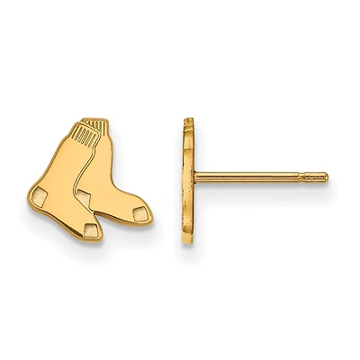 Women's Boston Red Sox Gold-Plated Small Post Earrings