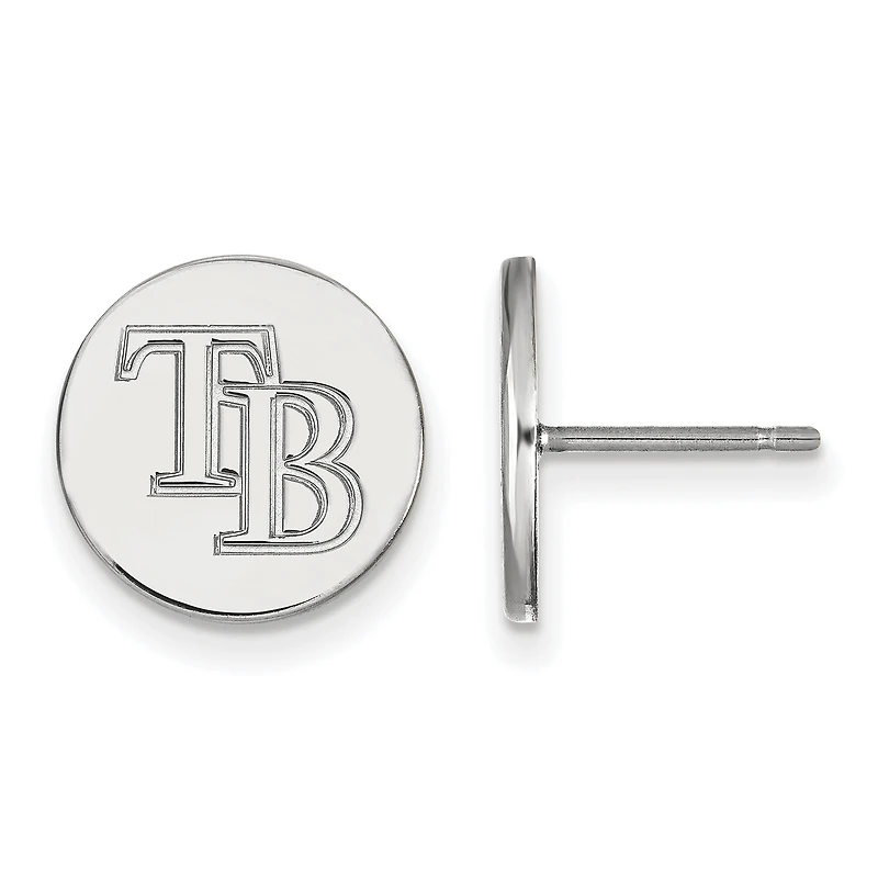 Women's Tampa Bay Rays Sterling Silver XS Post Earrings