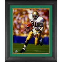 Tim Brown Notre Dame Fighting Irish Framed Autographed 16'' x 20'' Running Photograph with "Heisman 87" Inscription