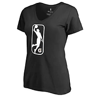 Women's Black NBA G League Primary Logo V-Neck T-Shirt