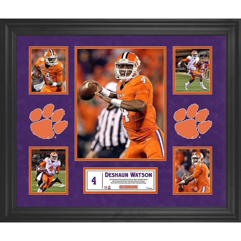 Deshaun Watson Clemson Tigers Framed 23" x 27" 5-Photo Collage