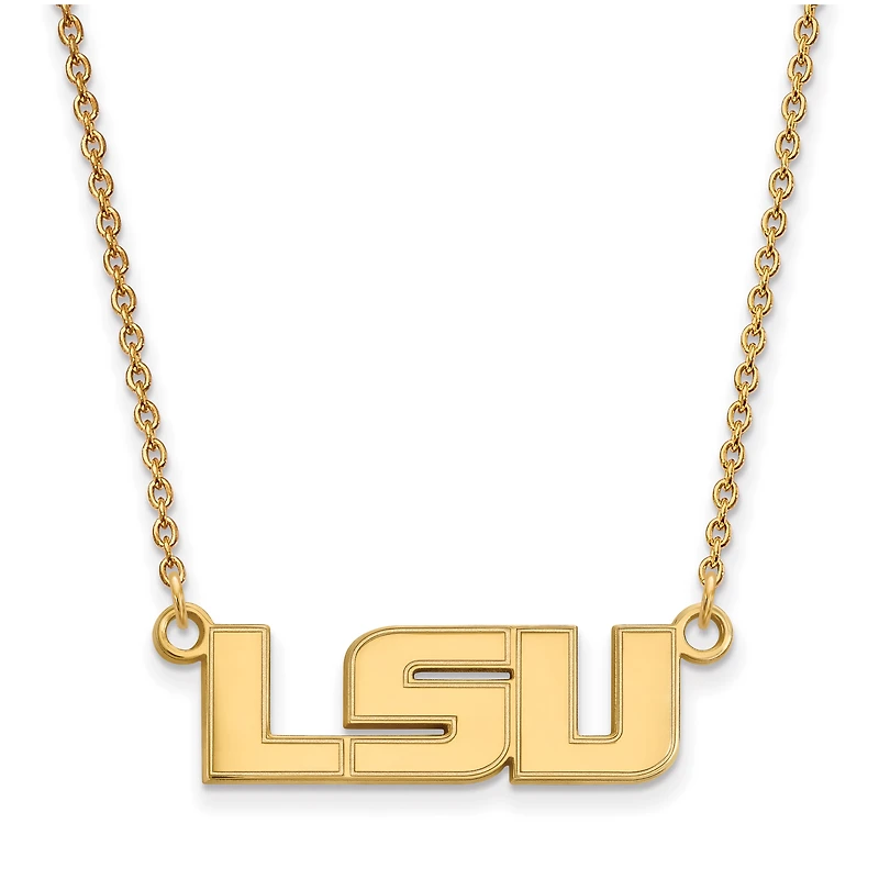 Women's LSU Tigers Gold Plated Pendant Necklace