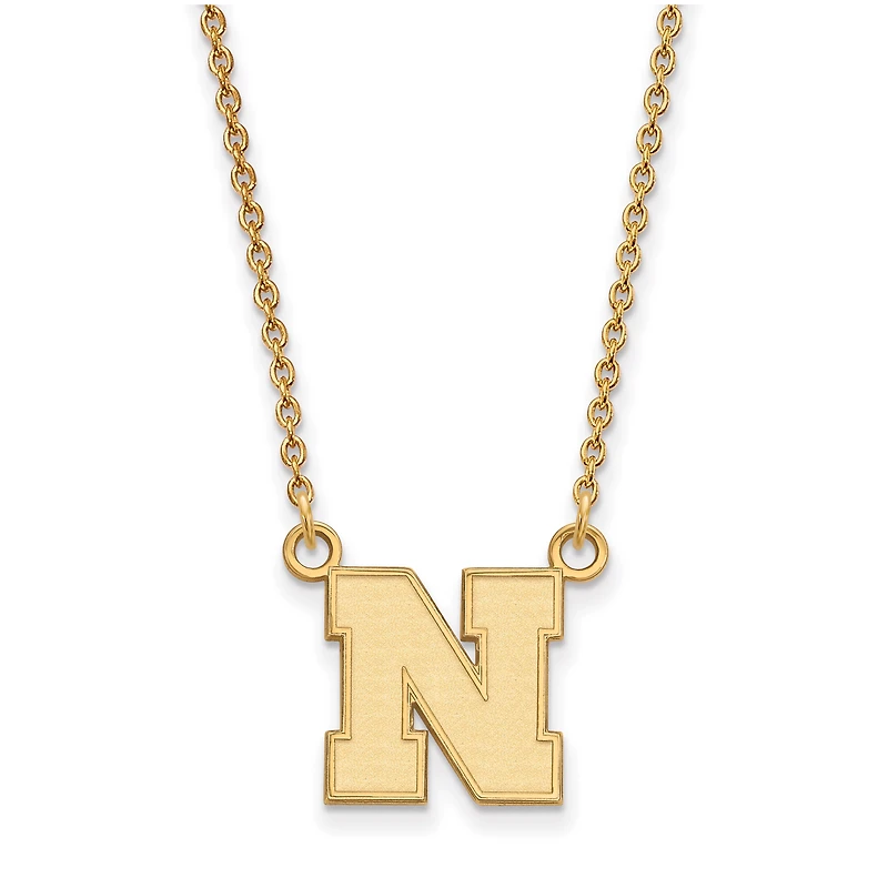 Women's Nebraska Huskers Gold Plated Pendant Necklace