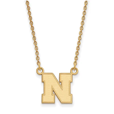 Women's Nebraska Huskers Gold Plated Pendant Necklace