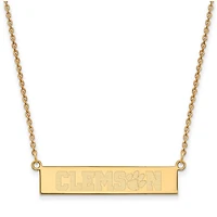 Women's Clemson Tigers Gold Plated Small Bar Necklace
