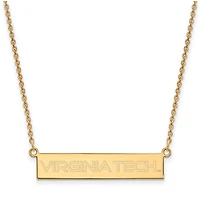 Women's Virginia Tech Hokies Gold Plated Small Bar Necklace