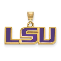 Women's LSU Tigers Gold Plated Small Enamel Pendant