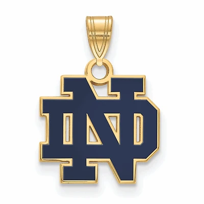 Women's Notre Dame Fighting Irish Gold Plated Small Enamel Pendant