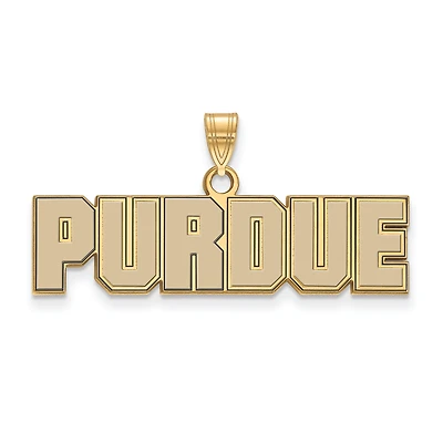Women's Purdue Boilermakers Gold Plated Small Enamel Pendant